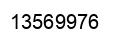 Number 13569976 black image