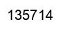 Número 135714 imagen negro