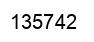 Number 135742 black image