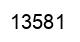 Number 13581 black image