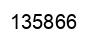 Number 135866 black image