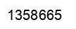 Number 1358665 black image