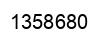 Number 1358680 black image