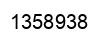 Number 1358938 black image