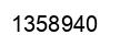 Number 1358940 black image