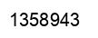 Number 1358943 black image