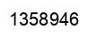 Number 1358946 black image