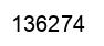 Number 136274 black image