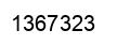 Number 1367323 black image