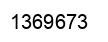 Number 1369673 black image