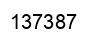 Number 137387 black image