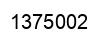 Number 1375002 black image