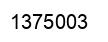 Number 1375003 black image