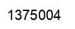 Number 1375004 black image