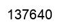 Number 137640 black image