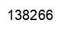 Number 138266 black image