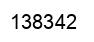 Number 138342 black image