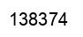 Number 138374 black image