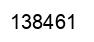 Number 138461 black image