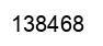 Number 138468 black image