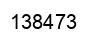 Number 138473 black image