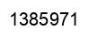 Number 1385971 black image