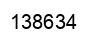 Number 138634 black image