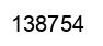 Number 138754 black image