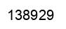 Number 138929 black image