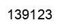 Number 139123 black image