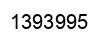 Number 1393995 black image