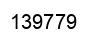Number 139779 black image