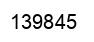 Number 139845 black image