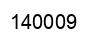Number 140009 black image