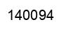 Number 140094 black image