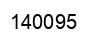 Number 140095 black image