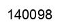 Number 140098 black image