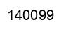 Number 140099 black image