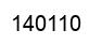 Number 140110 black image