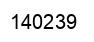 Number 140239 black image