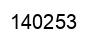 Number 140253 black image
