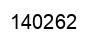 Number 140262 black image