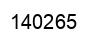 Number 140265 black image