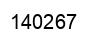 Number 140267 black image