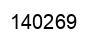 Number 140269 black image