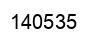 Number 140535 black image
