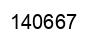Number 140667 black image