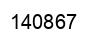 Number 140867 black image