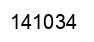Number 141034 black image
