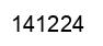 Número 141224 imagen negro